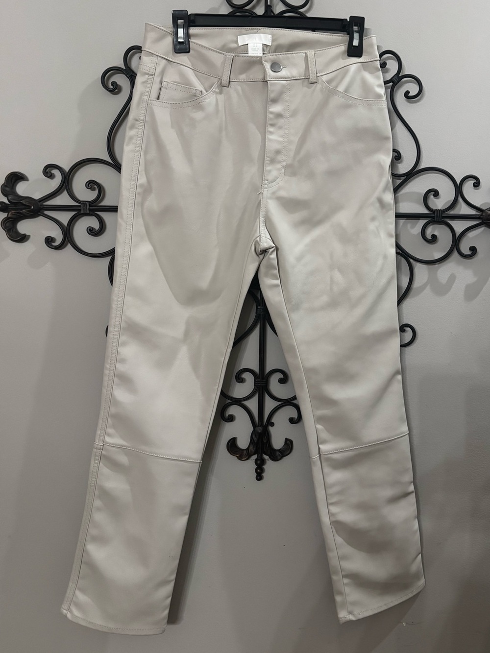 H&M ladies size 8 faux leather pants